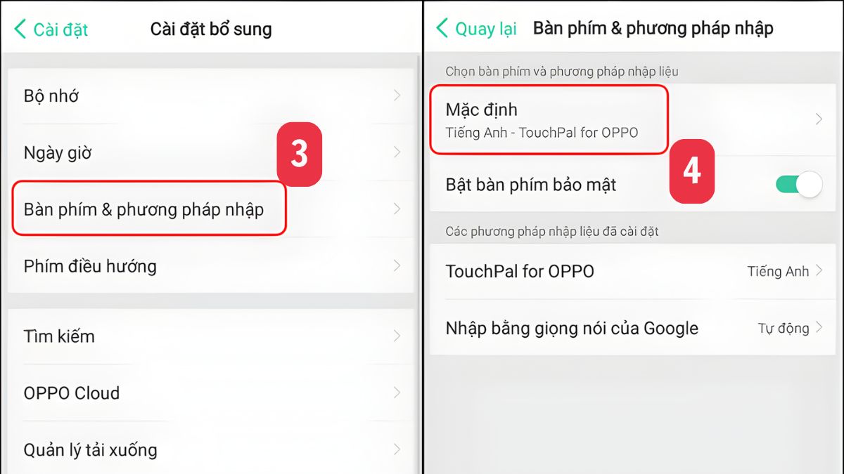 Cách cài đặt bàn phím tiếng Việt có dấu trên OPPO với Laban Key bước 2