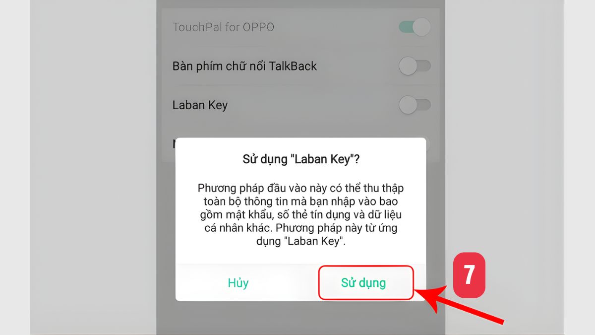 Cách cài đặt bàn phím tiếng Việt có dấu trên OPPO với Laban Key bước 4