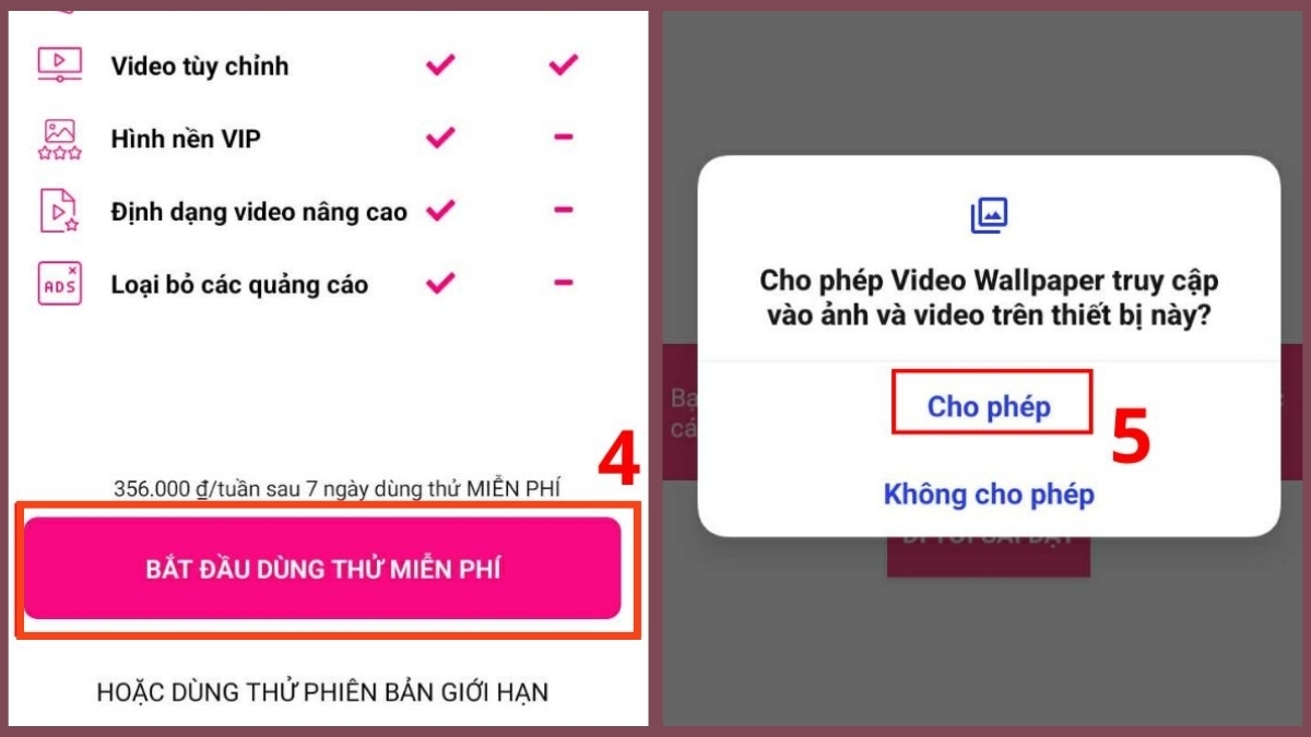 Cách cài hình nền động OPPO bằng app bước 2