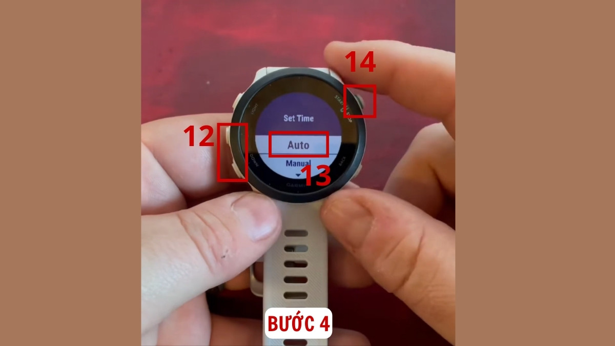 Cách chỉnh giờ đồng hồ Garmin bằng GPS bước 4-1