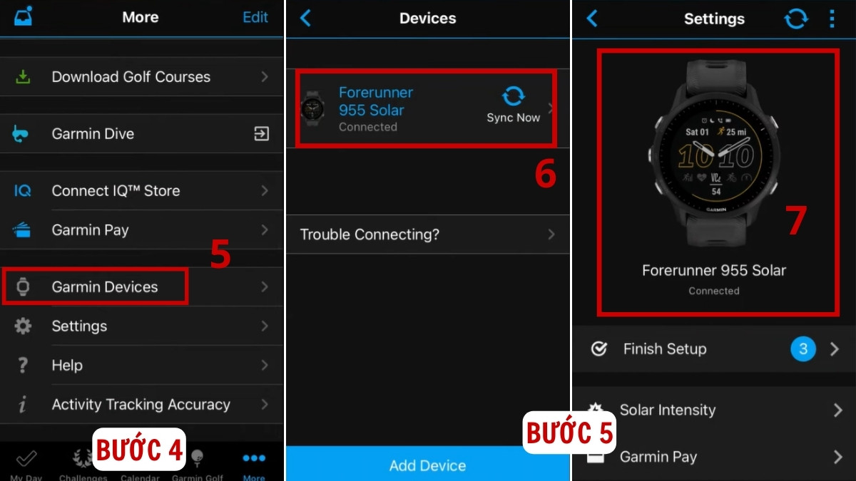 Cách chỉnh giờ đồng hồ Garmin trên điện thoại bước 4