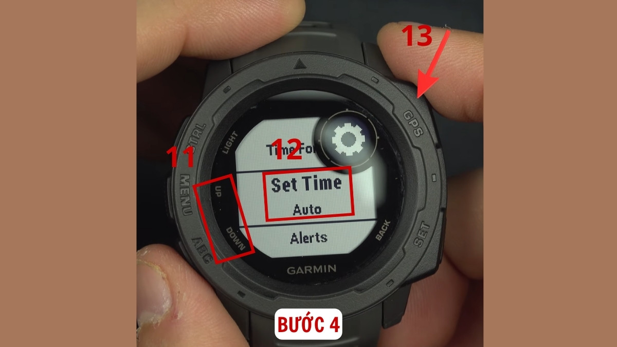 Cách chỉnh giờ đồng hồ Garmin trên đồng hồ bước 3