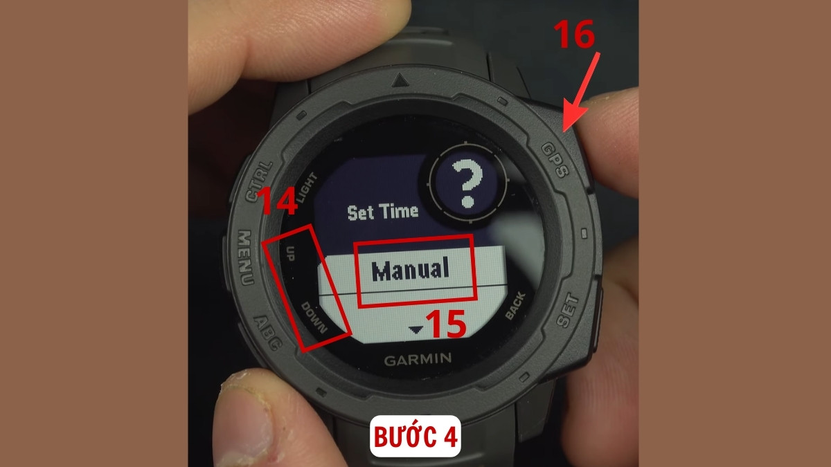 Cách chỉnh giờ đồng hồ Garmin trên đồng hồ bước 3-1