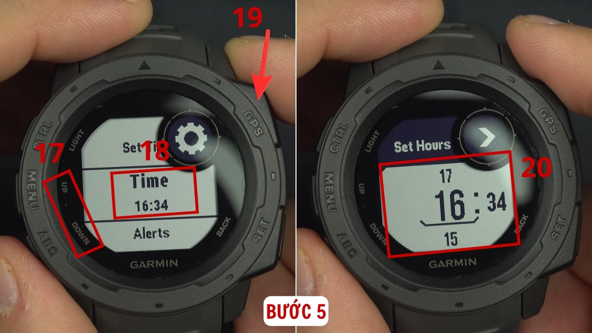 Cách chỉnh giờ đồng hồ Garmin trên đồng hồ bước 5