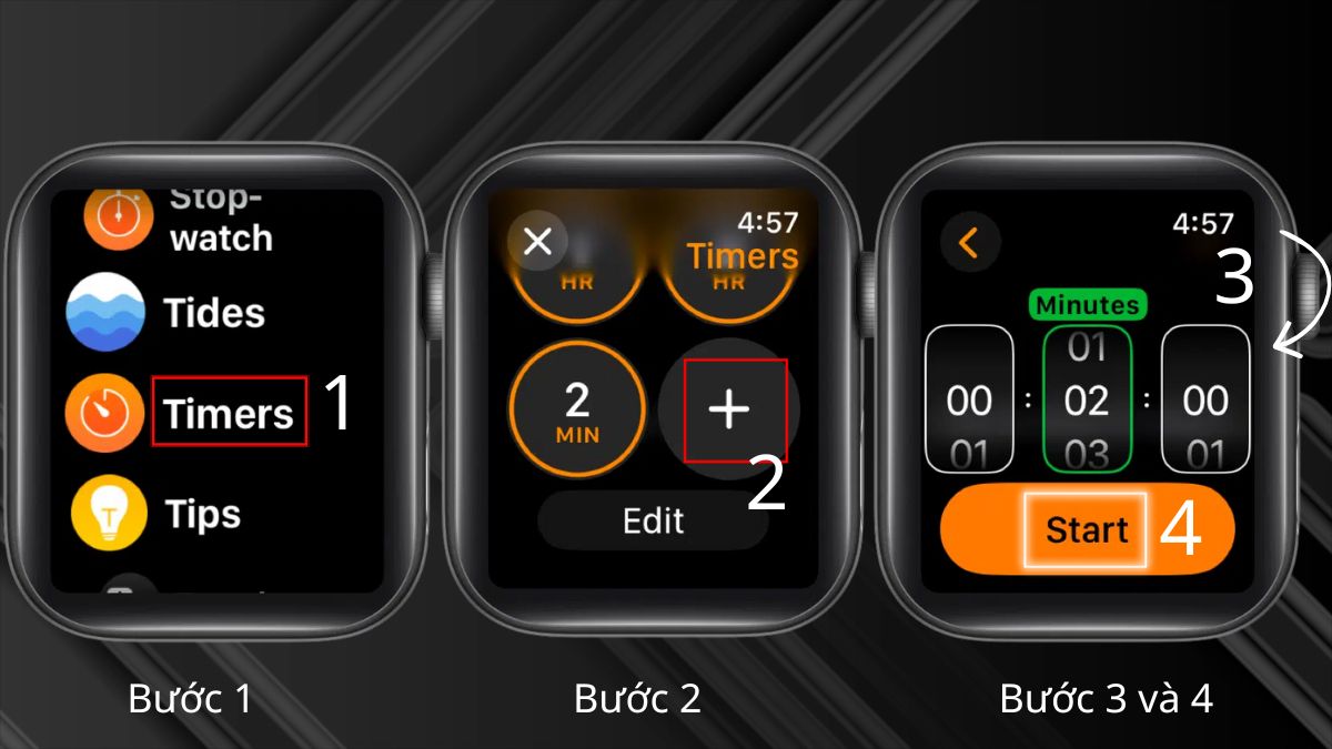 Cách tùy chỉnh giờ đồng hồ Apple Watch bằng Timer