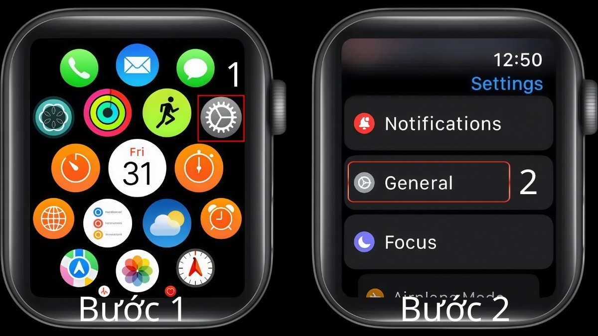 Cách tùy chỉnh đặt lại giờ đồng hồ Apple Watch bước 1