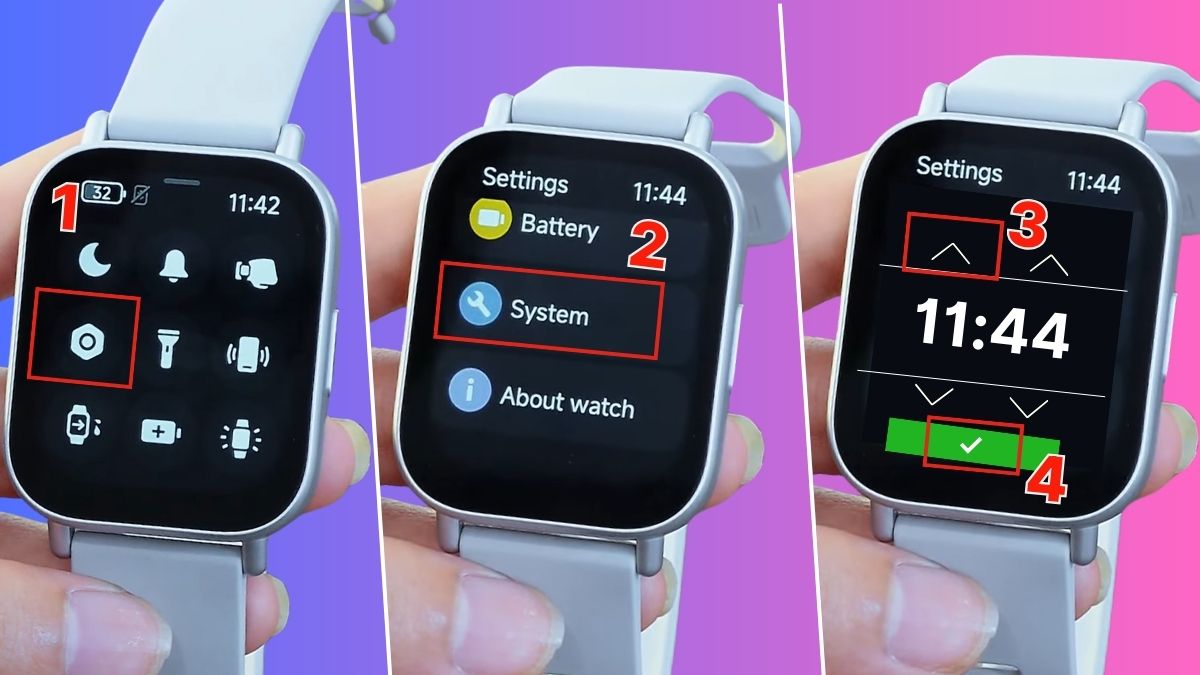 Cách chỉnh giờ trên đồng hồ Xiaomi thủ công
