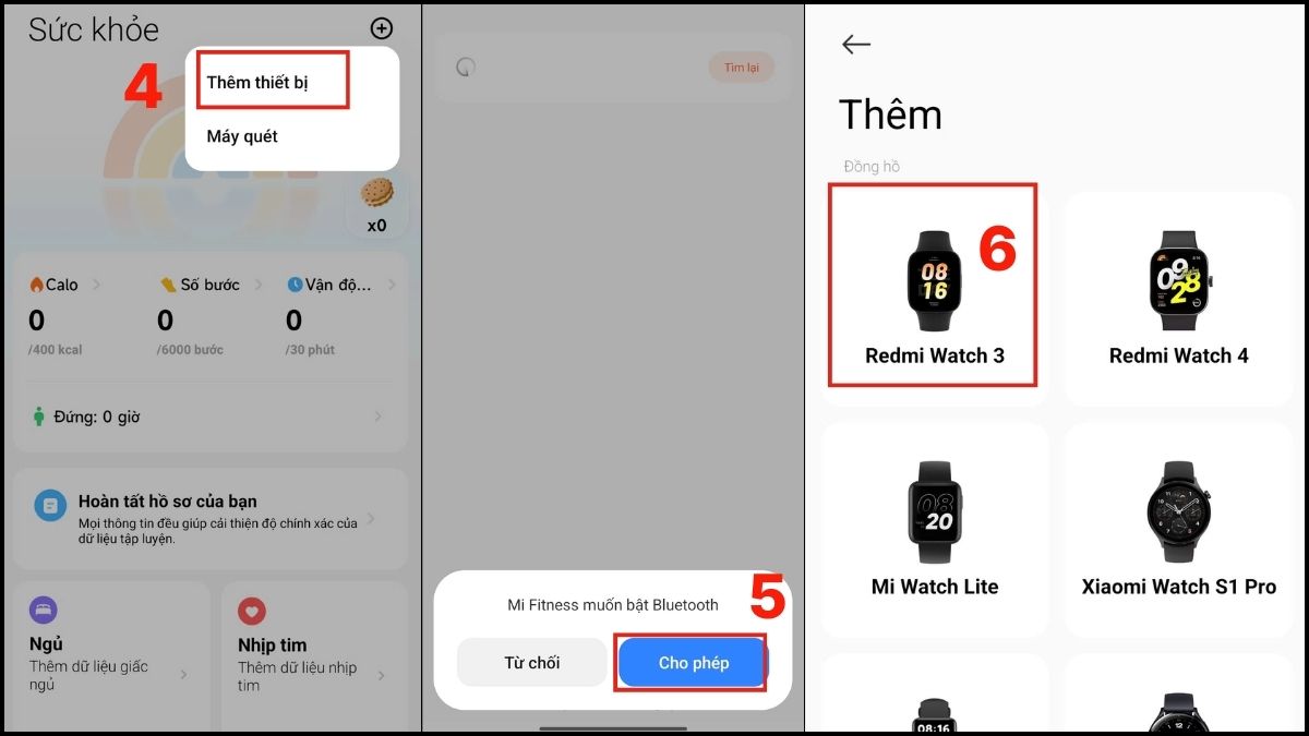 Cách chỉnh giờ trên đồng hồ Xiaomi bằng ứng dụng Mi Fitness / Zepp Life bước 2
