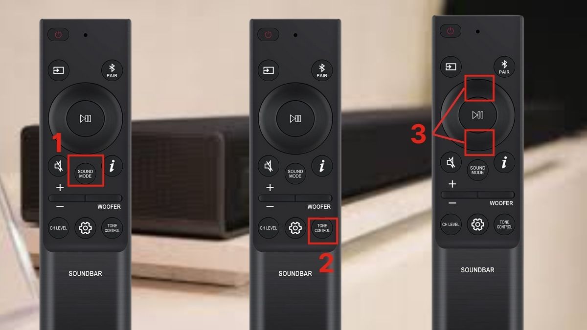 Cách chỉnh loa soundbar Samsung Equalizer