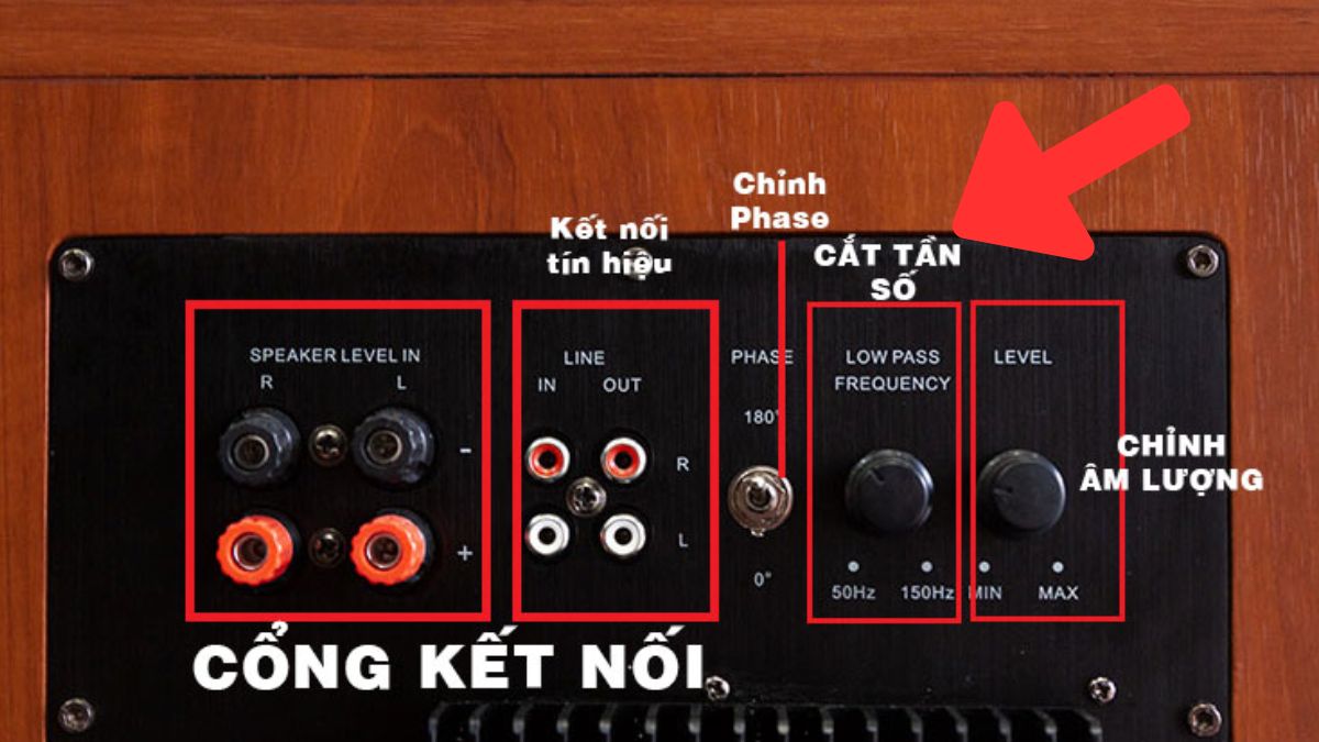 Cách chỉnh loa sub điện Cắt tần số loa sub điện LPF