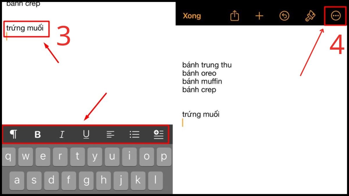 Cách chỉnh sửa văn bản trên iPhone bằng Pages bước 2