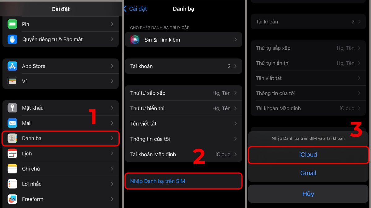 hướng dẫn Cách chuyển danh bạ từ sim sang iPhone