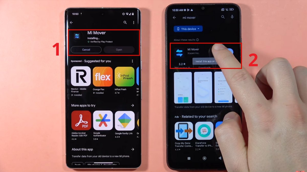 Cách chuyển dữ liệu từ Samsung sang Xiaomi bước 1