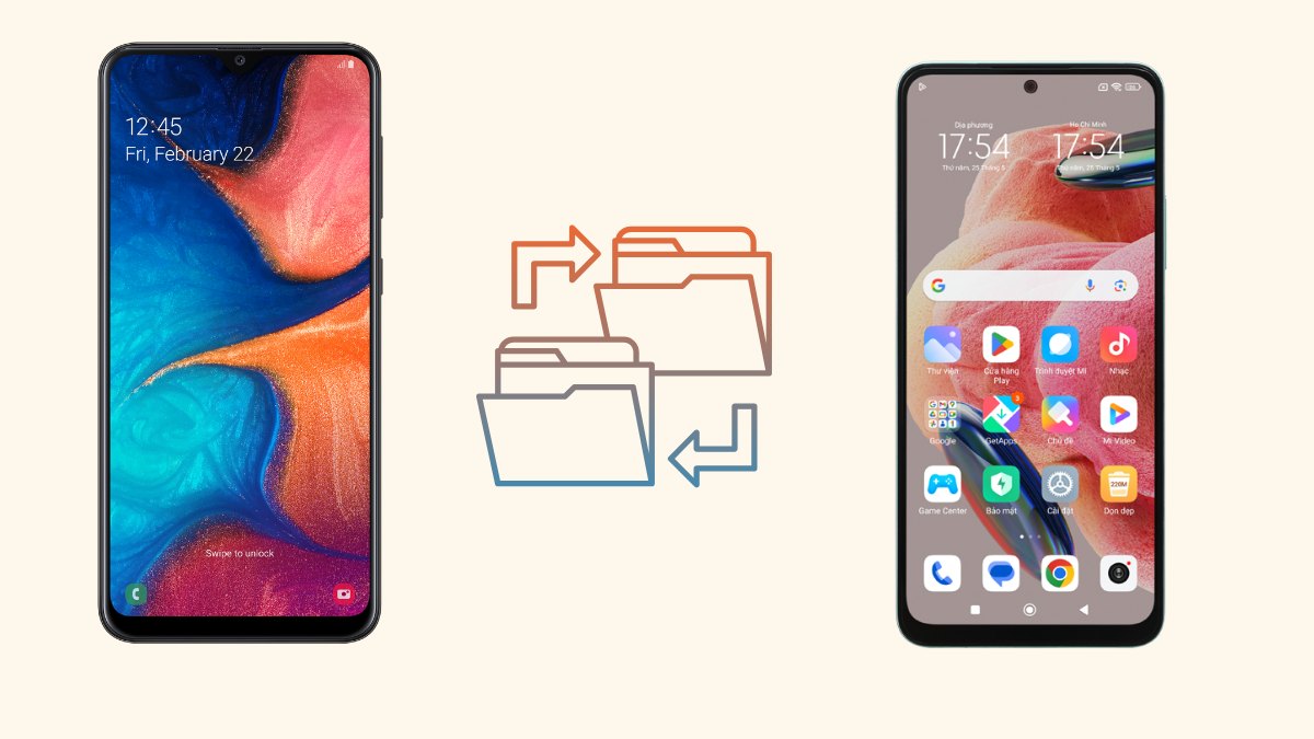 Các dữ liệu có thể thực hiện cách chuyển từ Samsung sang Xiaomi