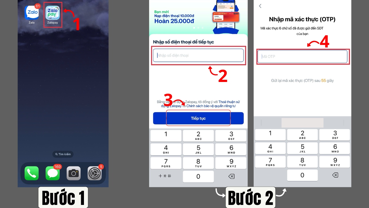 Cách đăng ký mạng 4G MobiFone 1 ngày qua ZaloPay bước 1