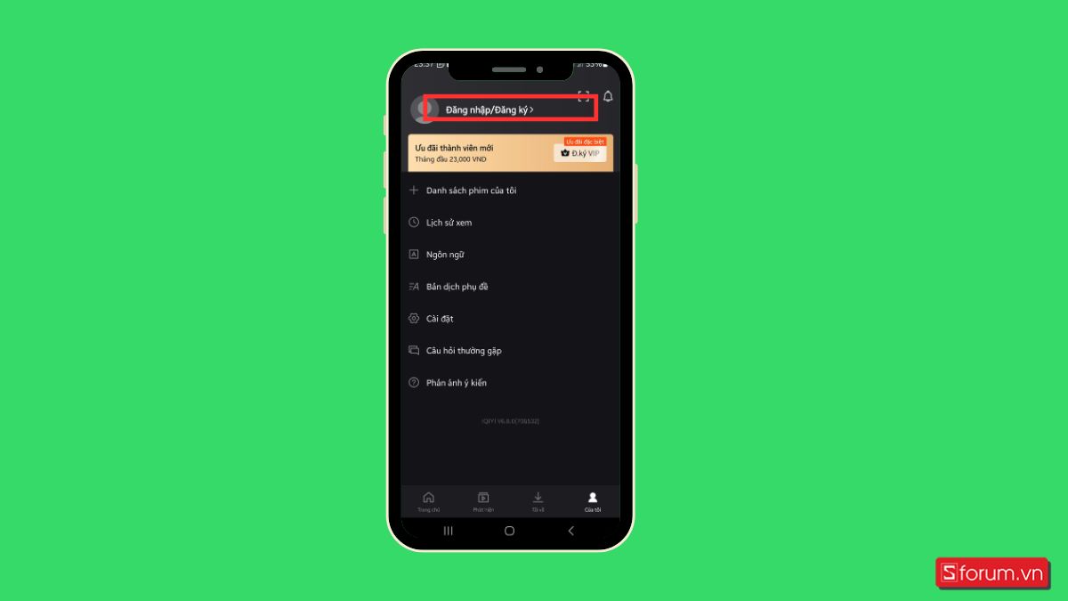 Cách đăng ký VIP iQIYI trên điện thoại bước 2
