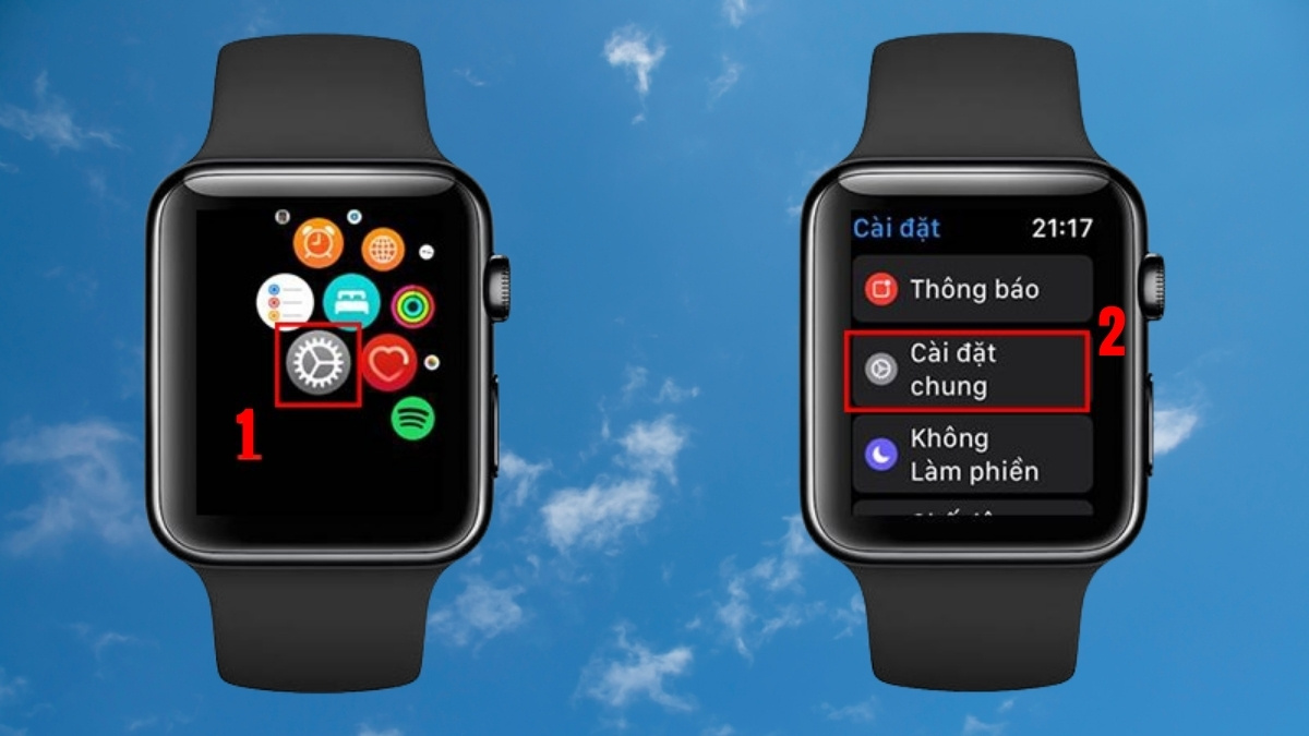 Cách đặt lại Apple Watch và ghép đôi lại trực tiếp trên đồng hồ apple watch bước 1