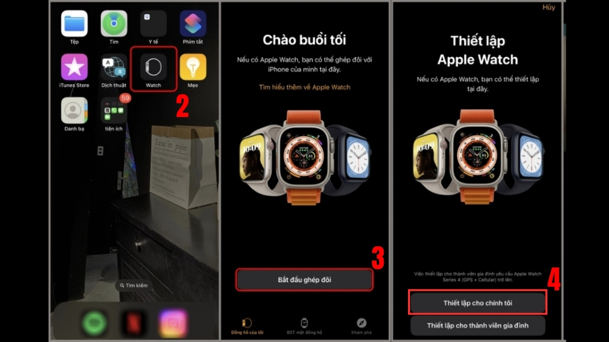 Cách ghép đôi lại Apple Watch với iPhone mới bước 2