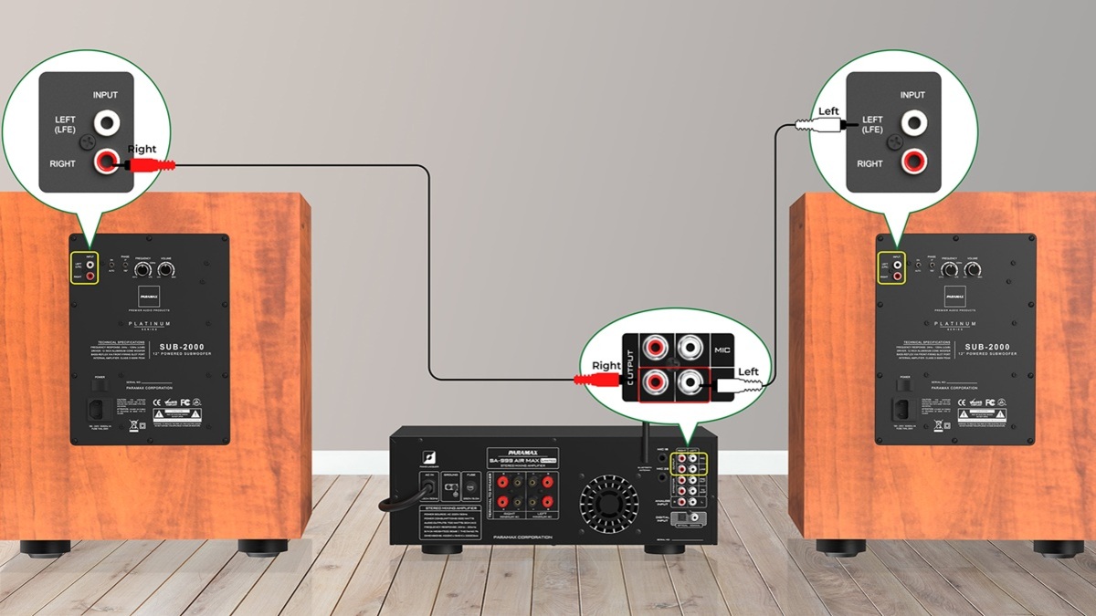thực hiện cách Đấu dây loa sub điện vào ampli sai có sao không