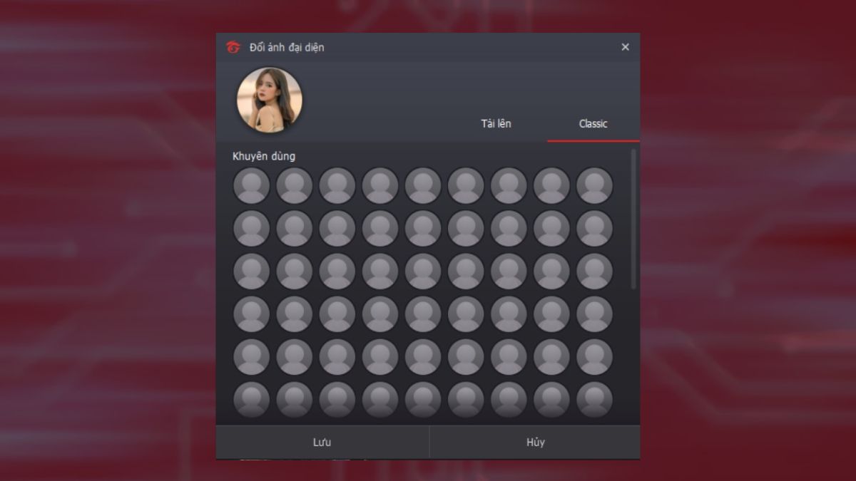 Những lỗi không đổi được khi thực hiện cách đổi avatar Garena