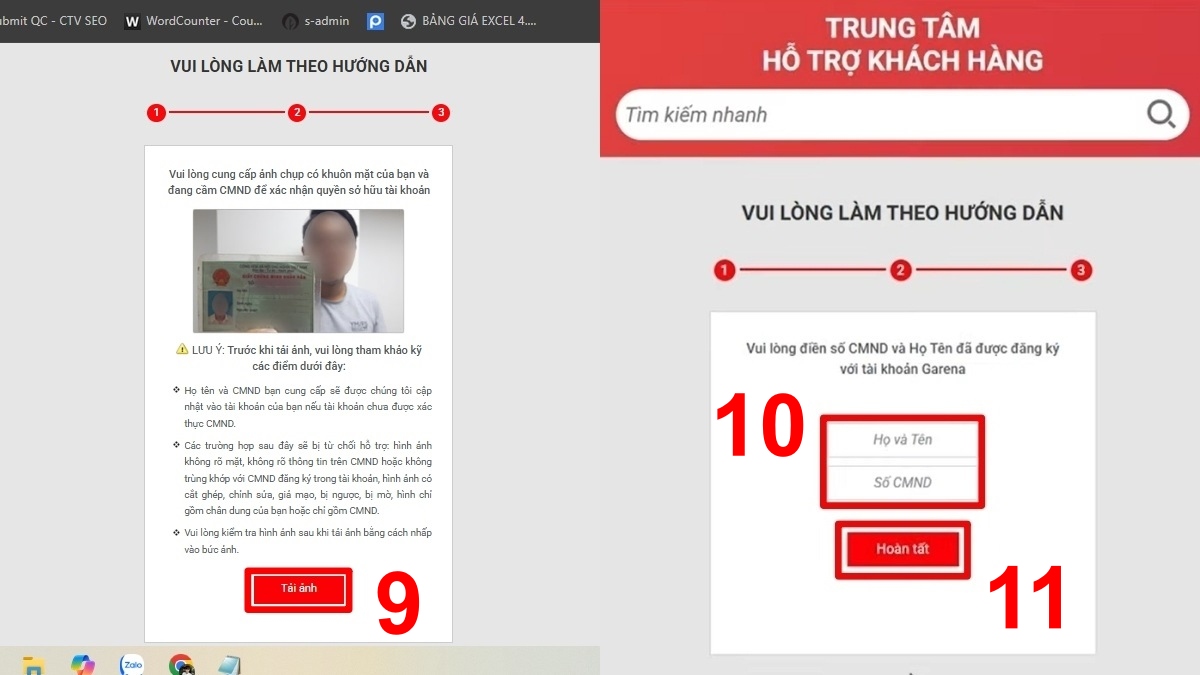 Cách thay đổi tài khoản Gmail Garena trên điện thoại bước 3