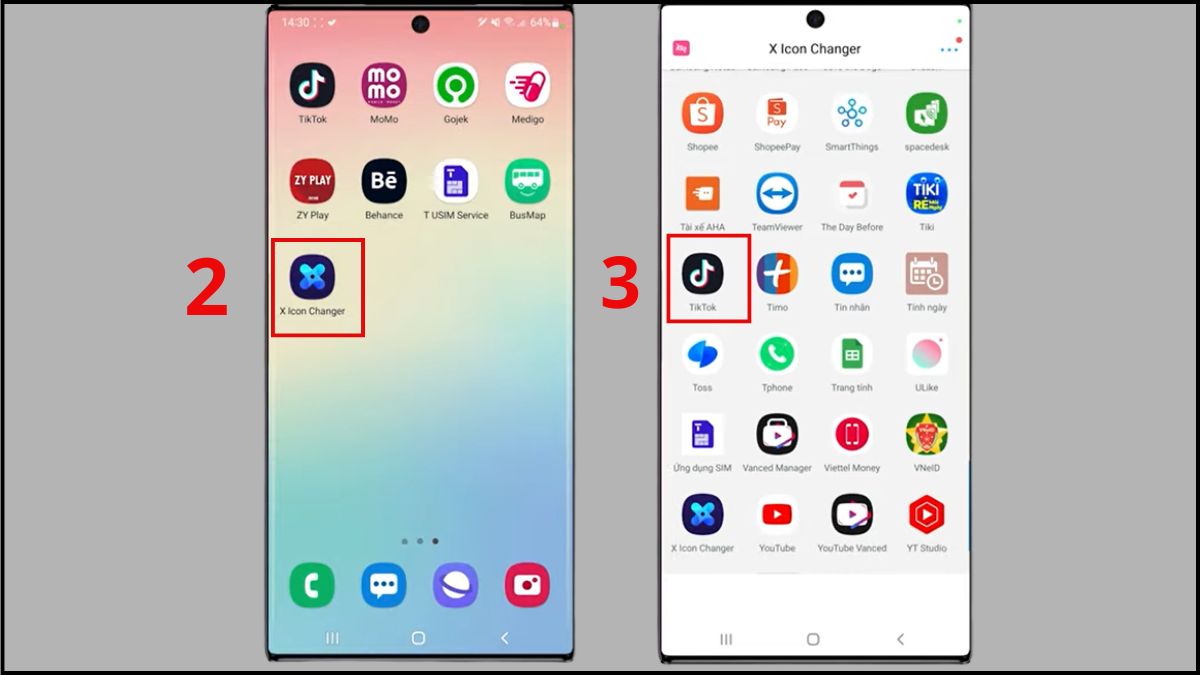 Cách đổi hình ứng dụng trên Samsung bằng Icon Changer bước 2