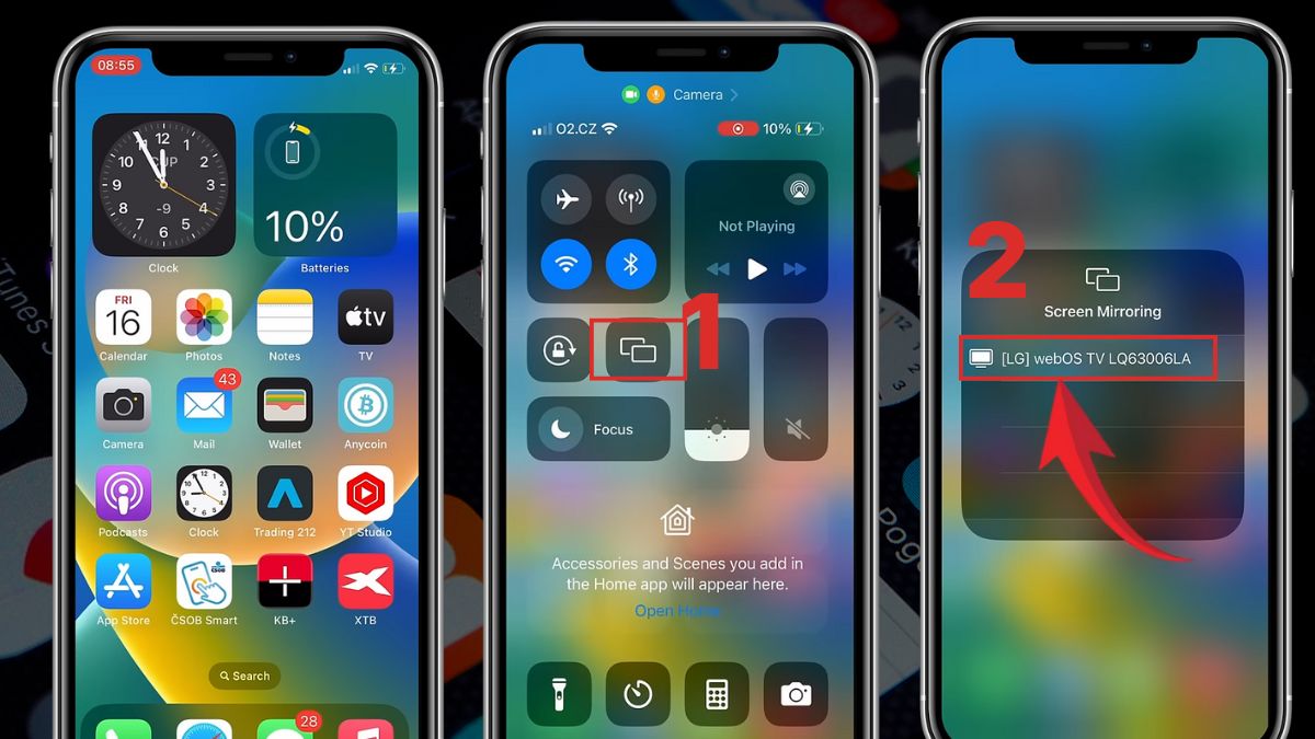 Cách kết nối iPhone với Tivi bằng tính năng Screen Mirroring