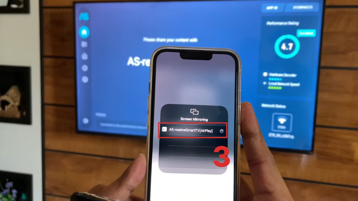 Cách kết nối iPhone với Tivi qua tính năng Miracast bước 3