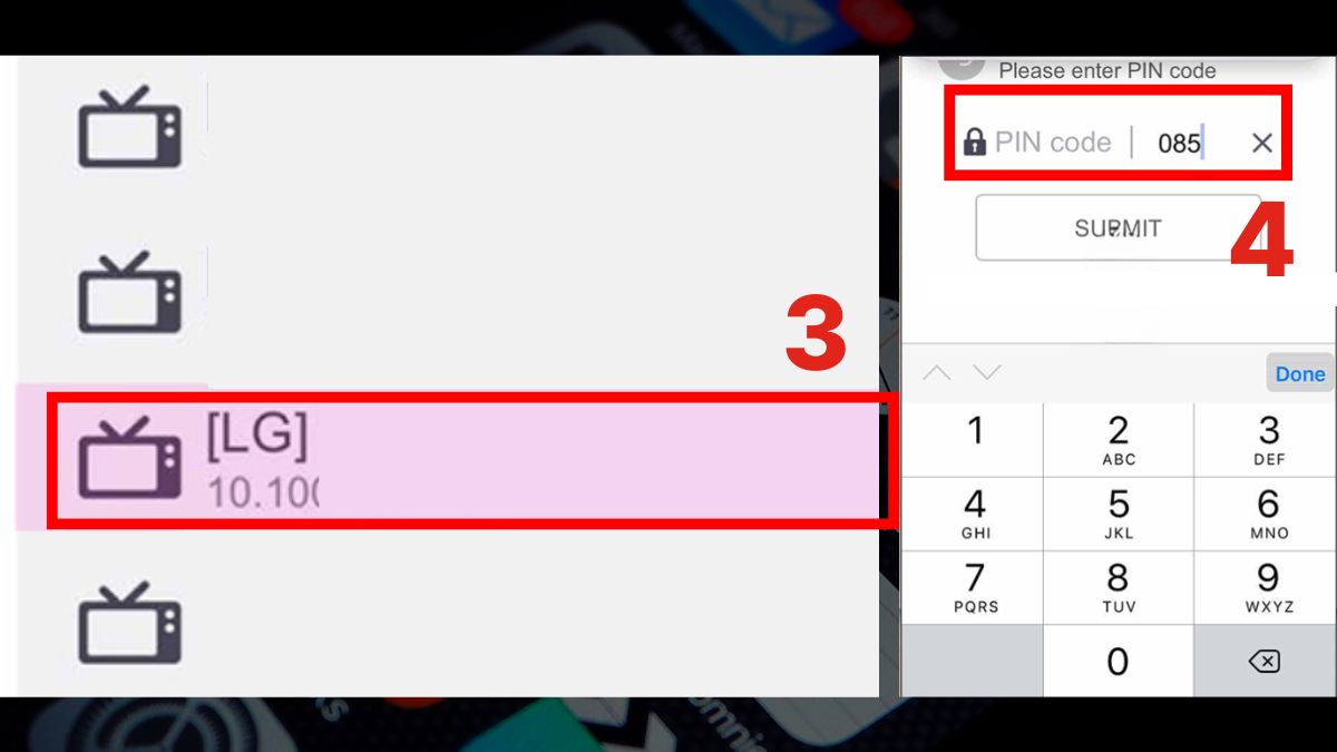 Cách kết nối iPhone với Tivi của hãng LG bước 2