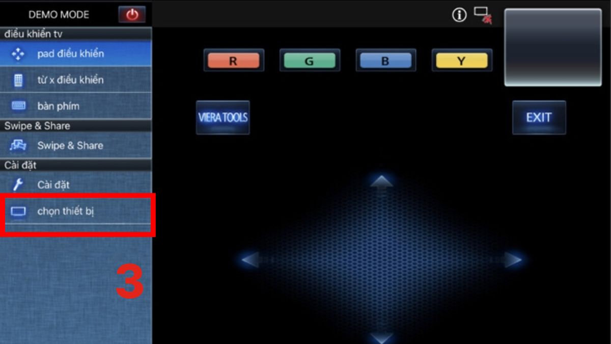 Cách kết nối iPhone với Tivi của hãng panasonic bước 2