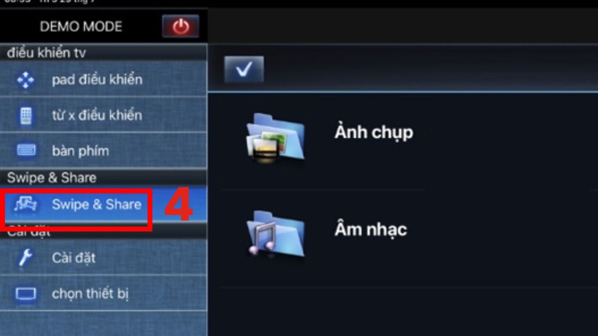 Cách kết nối iPhone với Tivi của hãng panasonic bước 3