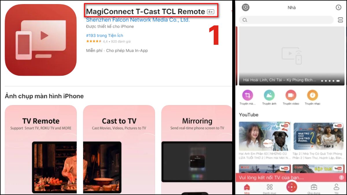 Cách kết nối iPhone với Tivi của hãng TCL bước 1