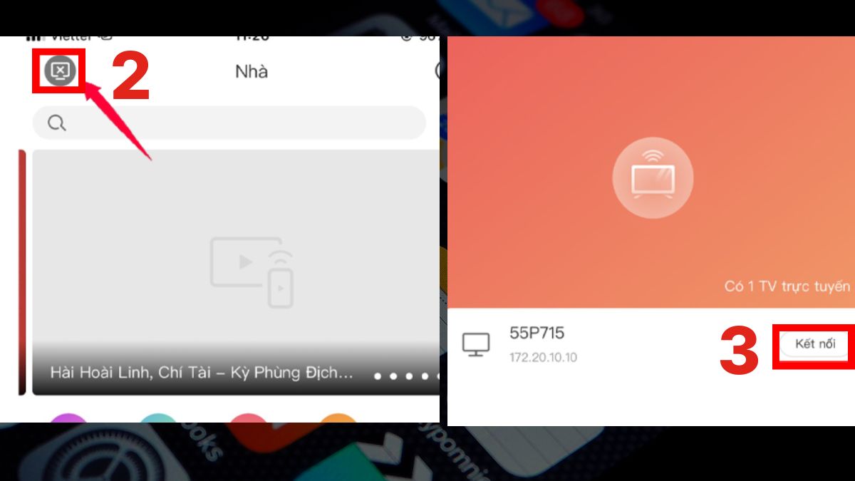 Cách kết nối iPhone với Tivi của hãng TCL bước 2