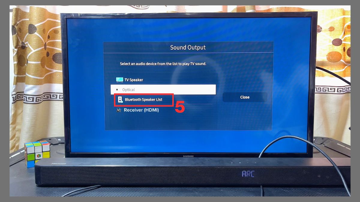 cách Kết nối loa soundbar với tivi Samsung qua Bluetooth bước 4