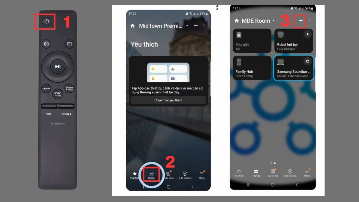 cách Kết nối loa soundbar với tivi Samsung bằng WiFi bước 1