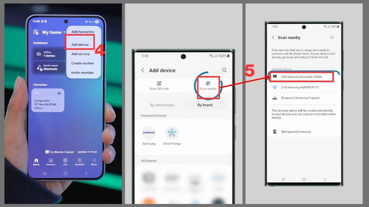 cách Kết nối loa soundbar với tivi Samsung bằng WiFi bước 4
