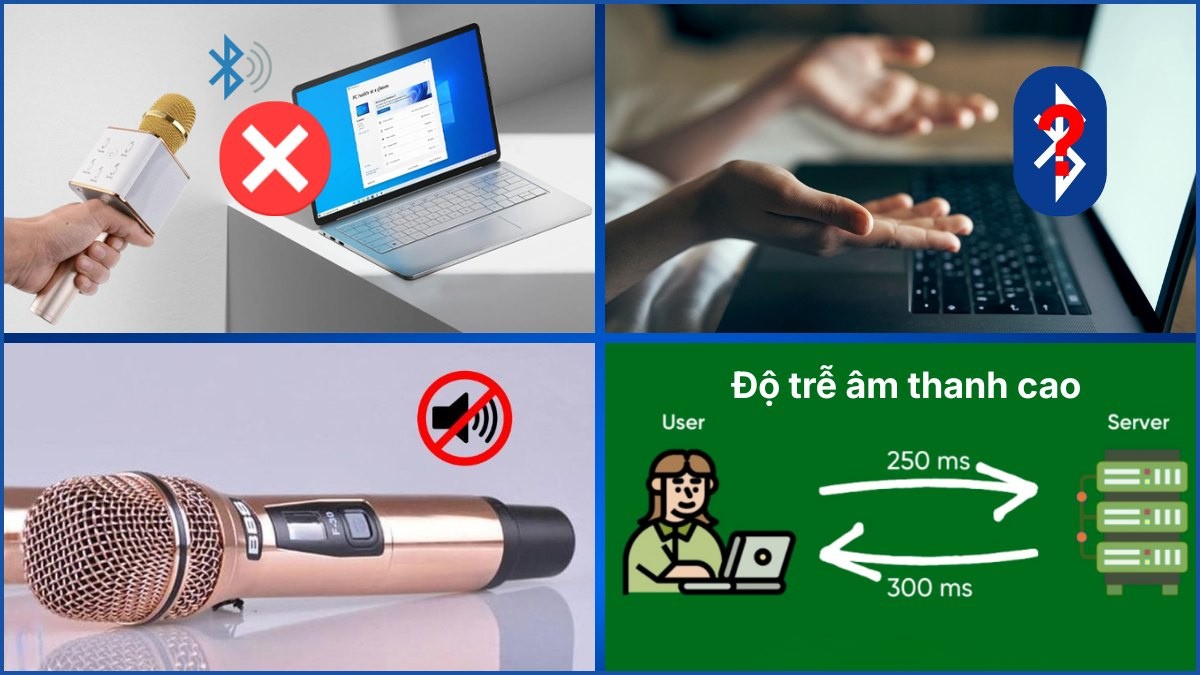 Lỗi thường gặp khi thực hiện cách kết nối micro không dây với máy tính