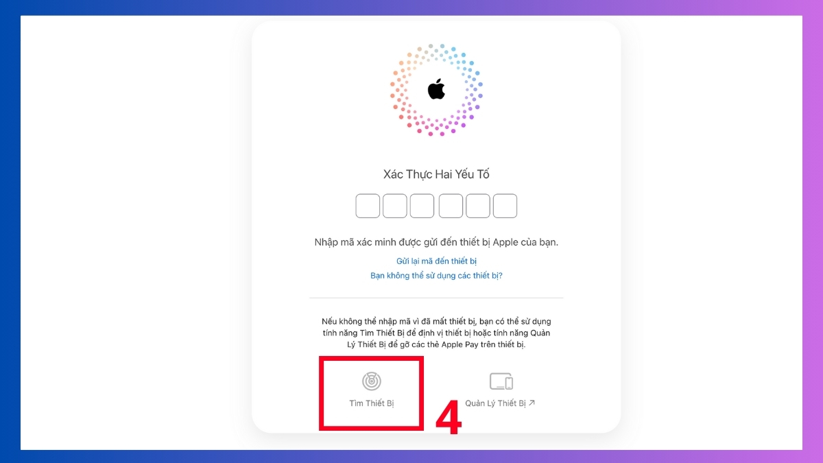Cách khóa iCloud khi bị mất máy bằng trình duyệt bước 1-3