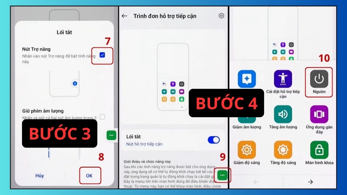 Cách khởi động lại điện thoại Realme không cần nút nguồn bước 3