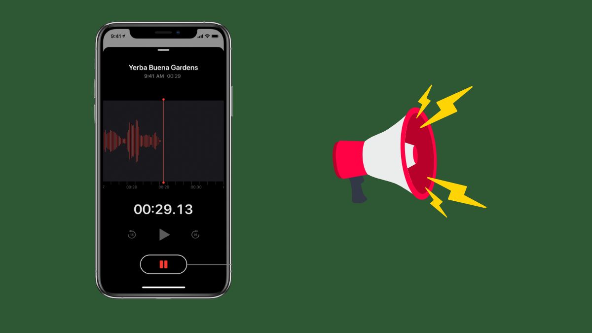 Cách kiểm tra loa trong iPhone tạo ghi âm rồi phát lại