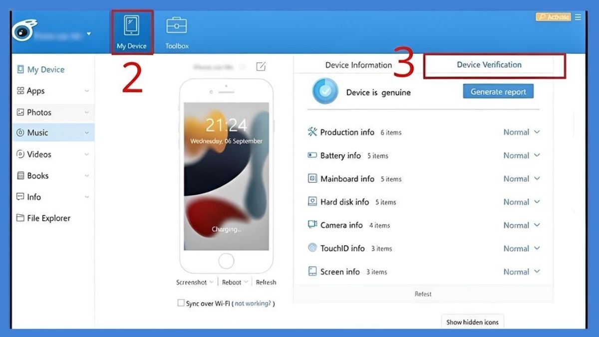 cách Cách kiểm tra pin zin iPhone, pin chính hãng iPhone bước 2