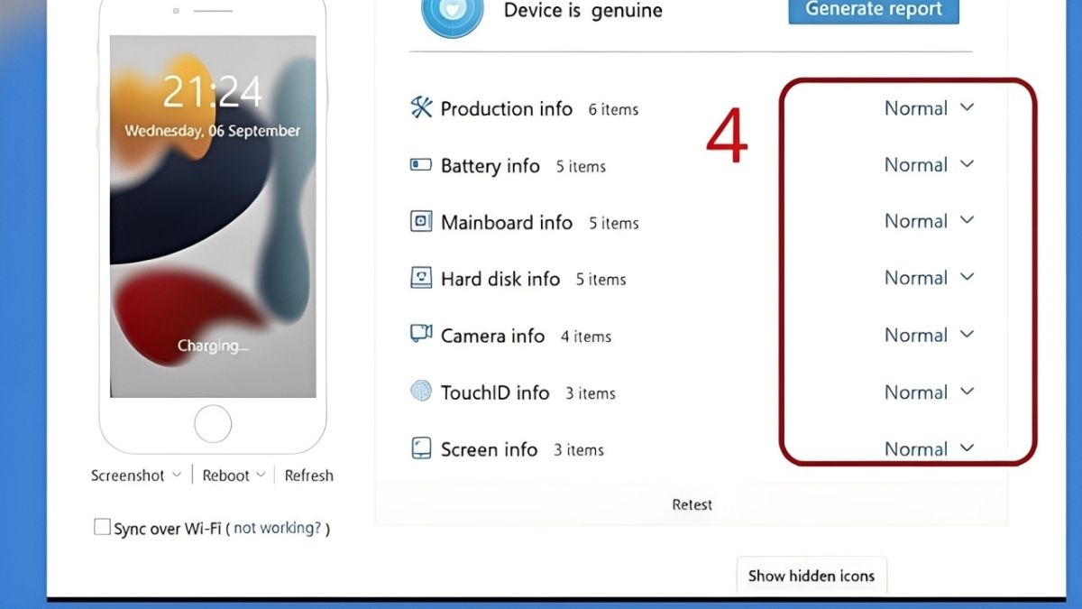 cách Cách kiểm tra pin zin iPhone, pin chính hãng iPhone bước 3