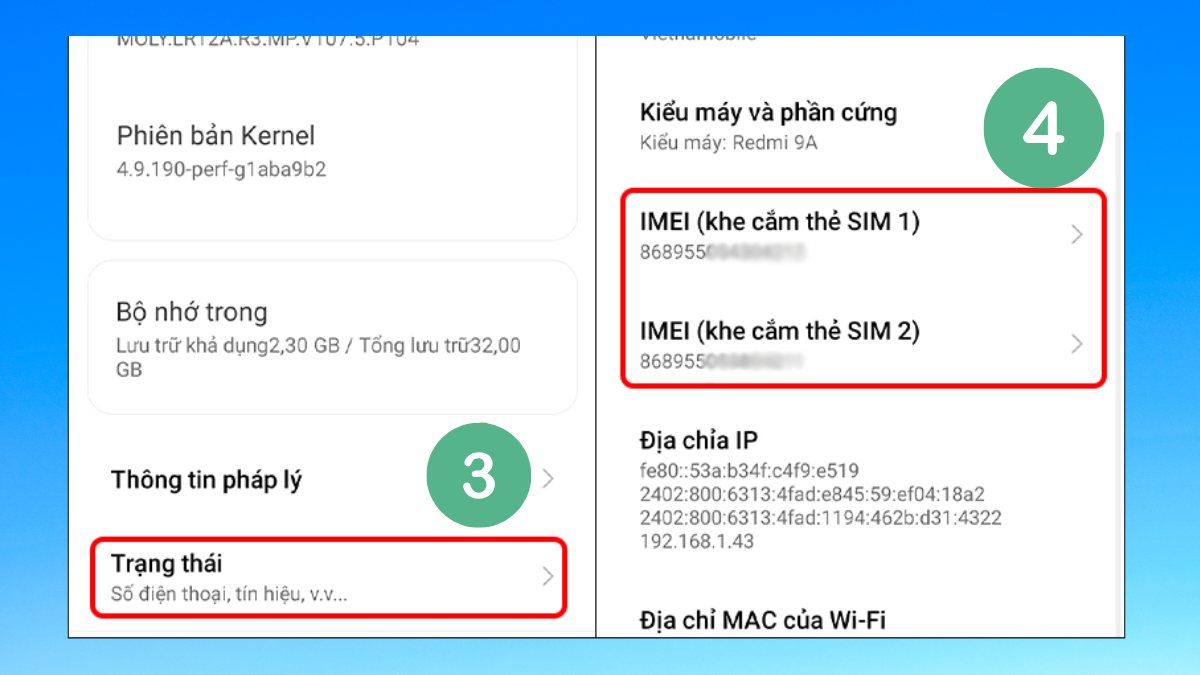 cách Kiểm tra xuất xứ xiaomi trong phần Cài đặt trên máy bước 3