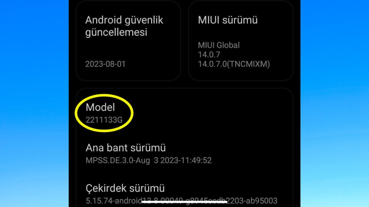 cách kiểm tra xuất xứ xiaomi Nhận biết qua mã Model Xiaomi