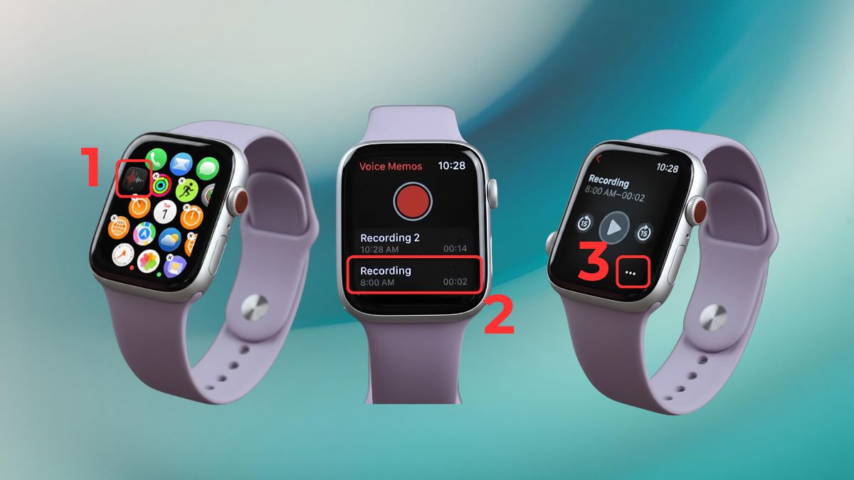 Cách lấy file ghi âm từ Apple Watch sang iPhone thủ công bước 1