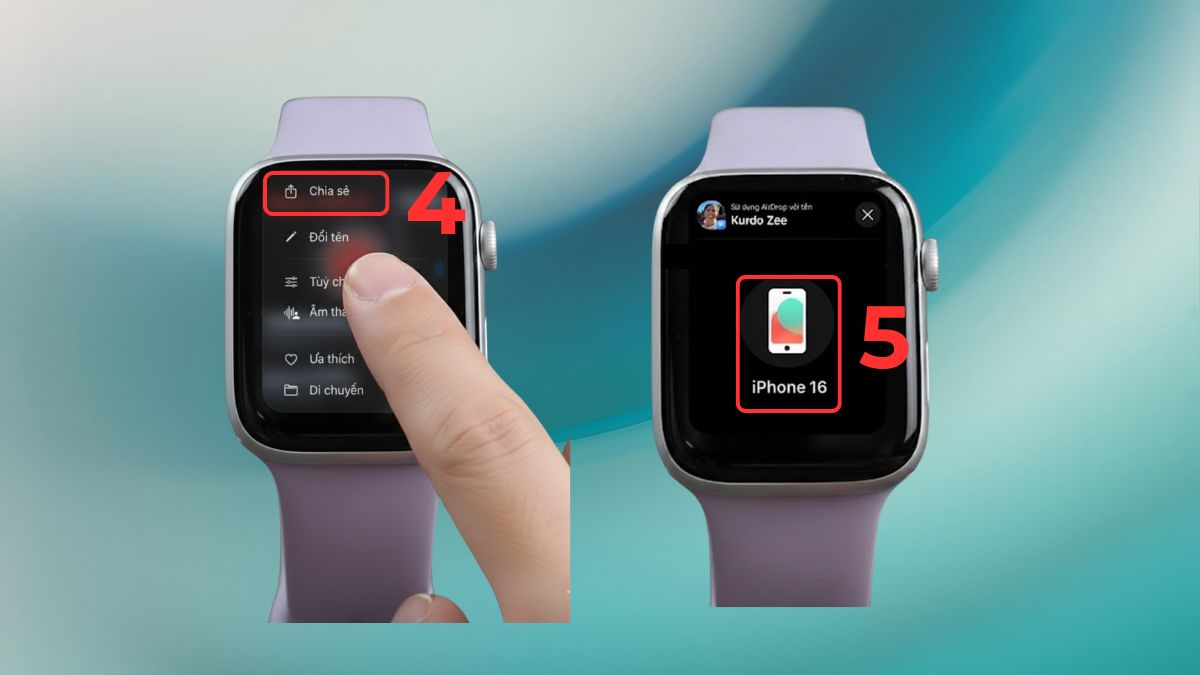 Cách lấy file ghi âm từ Apple Watch sang iPhone thủ công bước 4