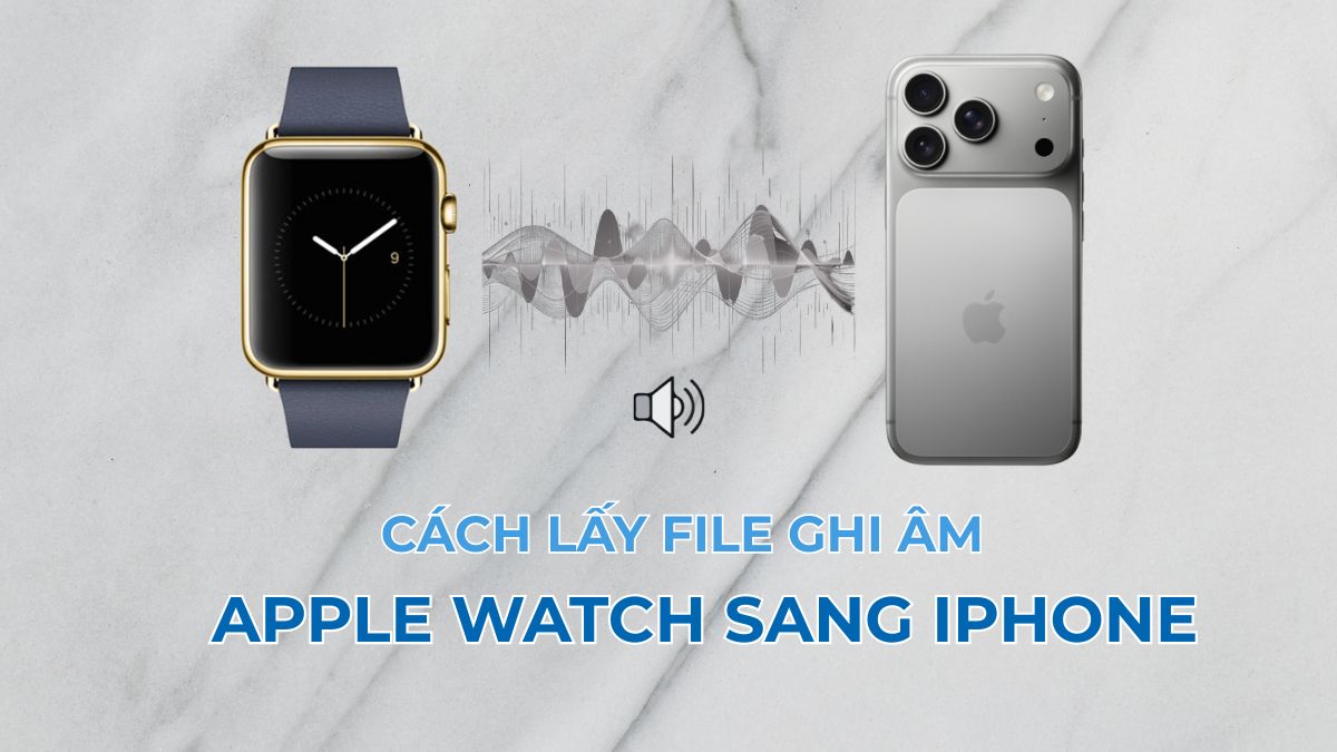 Cách lấy file ghi âm từ Apple Watch sang iPhone chi tiết