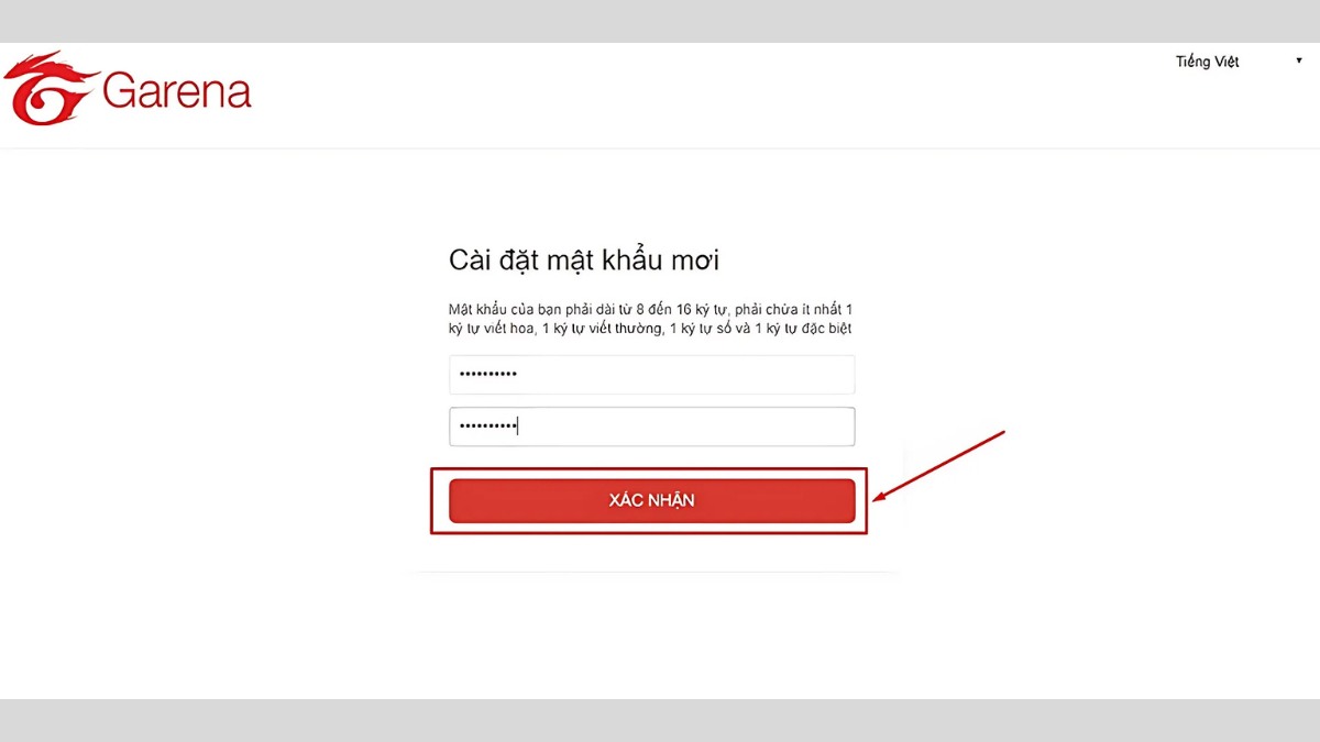 Cách lấy lại tài khoản Garena bằng Số điện thoại Email bước 4