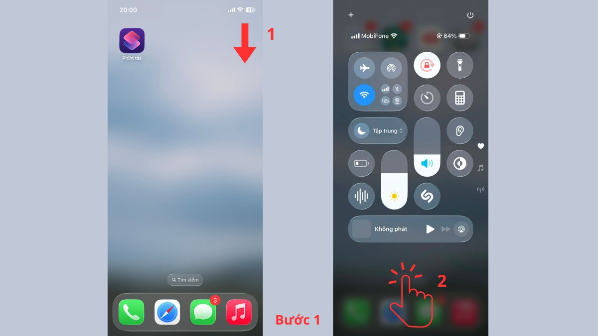 Cài đặt trước khi thực hiện cách quay màn hình iPhone 12 bước 1