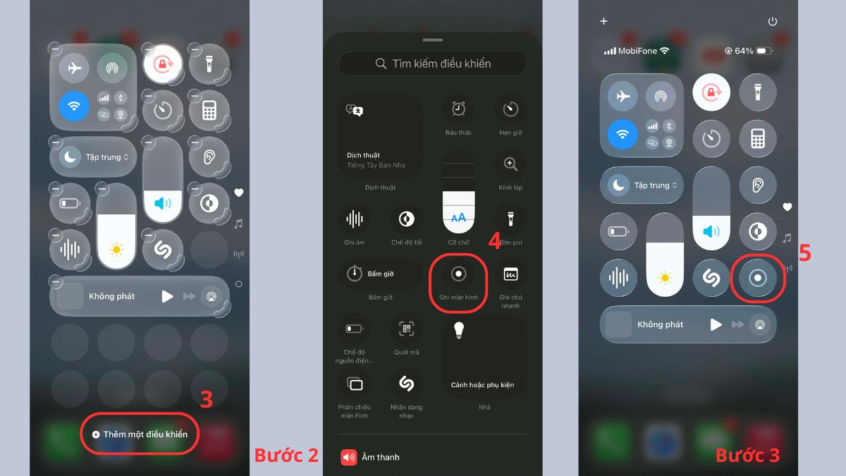 Cài đặt trước khi thực hiện cách quay màn hình iPhone 12 bước 2